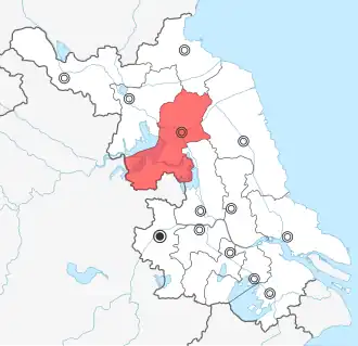 Lage von Huai’an in Jiangsu