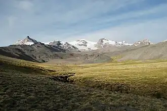 Hualca Hualca von Süden aus gesehen