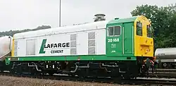HNRC-Lokomotive 20&nbsp;168 in Lafarge-Lackierung