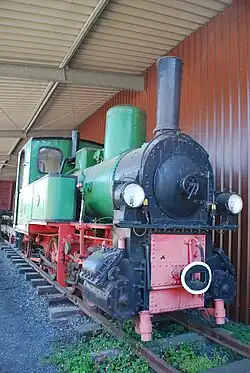 Die ZTE 74 im Eisenbahnmuseum Bochum-Dahlhausen.