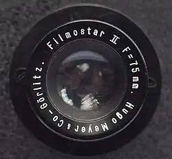 Ein Filmostar II 75&nbsp;mm; die Filmostare III & IV waren mit „Filmosto“ beschriftet