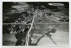 Das Dorf Hullu im Jahr 1934