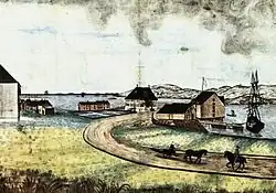 Hundholmen im Jahre 1819
