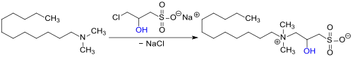 Synthese des Hydroxysulfobetains von N,N-Dimethylaminododecan