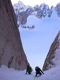 Hypa Zypa Couloir an der Ostflanke
