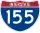 Straßenschild der I-155