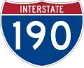 Straßenschild der I-190