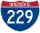 Straßenschild der I-229