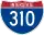 Straßenschild der I-310