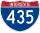 Straßenschild der I-435