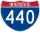 Straßenschild der I-440
