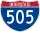 Straßenschild der I-505