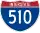 Straßenschild der I-510