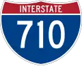Straßenschild der I-710