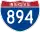 Straßenschild der I-894