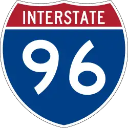 Straßenschild der I-96
