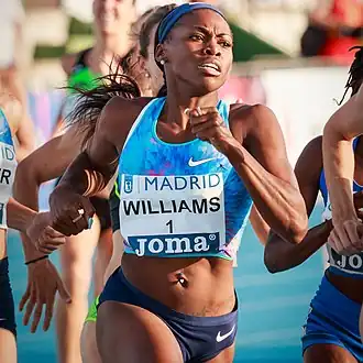 Chrishuna Williams beim Meeting Madrid 2017