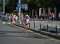 Carmen Oliveras (vorne) – Rang&nbsp;33 Cao Mojie – Rang&nbsp;34