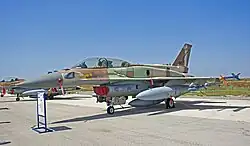 Eine F-16I Sufa der 201. Staffel „The One“ ebenfalls bei der Ausstellung am israelischen Unabhängigkeitstag im Frühjahr 2017