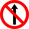 RUS-011 Verbot des Geradeausfahrens