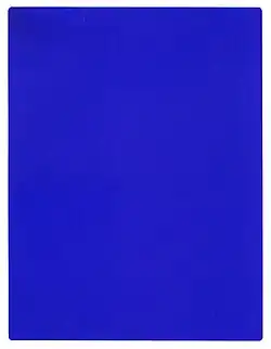32. Flächigkeit. Yves Klein: IKB 191.