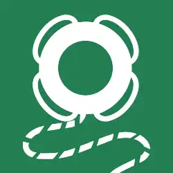 IMO A. 760 (18) Sign 008 Lifebuoy with line