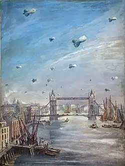 Sperrballons über London (um&nbsp;1942)