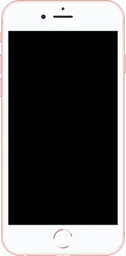 Vorderseite eines iPhone 6s in Roségold