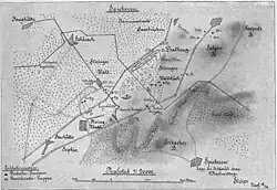 Schlacht bei Spichern aus Sicht der 77er gegen 4&nbsp;Uhr Nachmittags