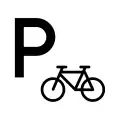 TF 021: Parkplatz für Fahrräder; Fahrradständer
