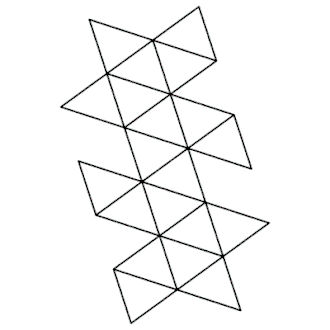 Animation eines Ikosaedernetzes