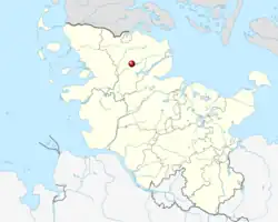 Lage von Idstedt in Schleswig-Holstein.