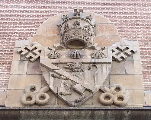 Wappen Innozenz’ VI. an der Madrider Kirche St. Genesius