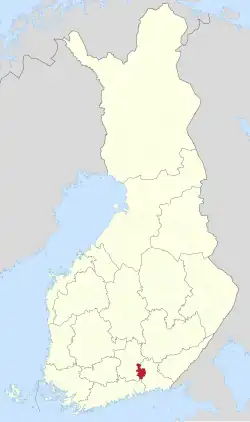 Lage von Iitti in Finnland