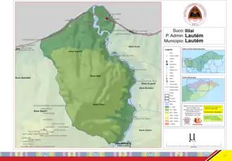 Landkarte des Sucos Ililai