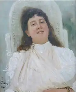 Ilja Jefimowitsch Repin: Bildnis Marianne Werefkin, 1888, ehemalige Sammlung Ernst Alfred Aye