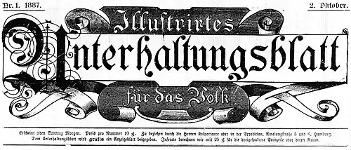 Illustrirtes Unterhaltungsblatt für das Volk