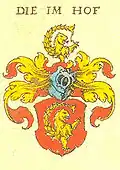 Das Wappen der Imhoff in Siebmachers Wappenbuch