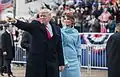 Donald und Melania Trump bei der Parade zum Weißen Haus