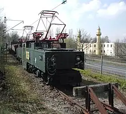 Erhaltene Lokomotive Rheinbraun 1036 im Industriepark Hürth