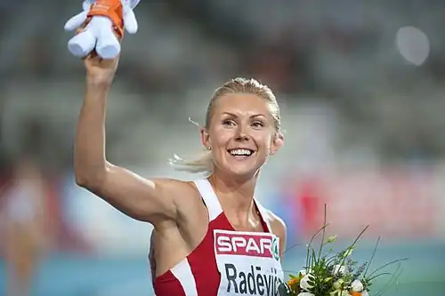 Ineta Radēviča (hier als Weitsprung-Europameisterin 2010) schied aus mit 13,12 m
