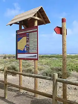 Infotafel am Beginn des Wanderwegs PR FV 54