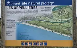Infotafel Naturschutzgebiet Les Orpellières