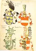 Alt Osterri/ch hergest // Nu Osterrich/Hertzug; Herzog Albrecht VI. im Ingeram Codex 1459