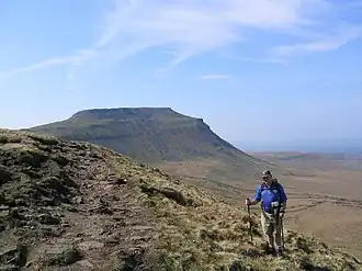 Blick zum Ingleborough vom Simon Fell