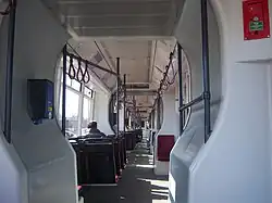 Innenraum der ersten Fahrzeugserie, vor der Modernisierung (Type B)