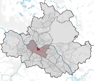 Lage des statistischen Stadtteils Innere Altstadt in Dresden