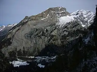 Innerer Fisistock und Doldenhorn (rechts) von Südwesten