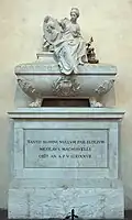 Innocenzo Spinazzi, Grabmonument für Niccolò Machiavelli (†&nbsp;1527), 1787