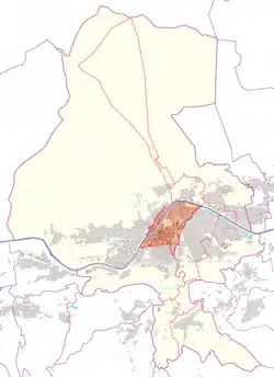 Österreichkarte, Position von Innsbruck hervorgehoben